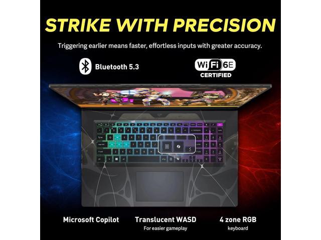 MSI Cyborg 15.6' 144Hz FHD Gaming Laptop, Intel Core 7-240H, 32GB RAM,2TB Storage (1TB SSD+1TB Docking Station), NVIDIA GeForce RTX 5060, Backlit...