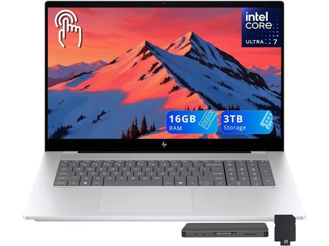HP OmniBook X 17.3' FHD Touchscreen Laptop, Intel Ultra 7 256V, 16GB DDR5, 3TB Storage(2TB SSD+1TB Docking Station), Intel Arc 140V, Backlit.