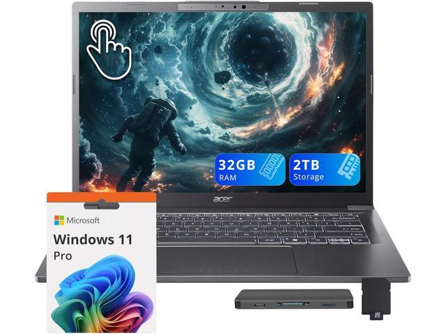 Acer Aspire 14 AI 14' WUXGA Touchscreen Laptop, Intel Core Ultra 9 288V, 32GB LPDDR5X, 2TB Storage(1TB SSD+1TB Docking Station Set), Intel Arc...