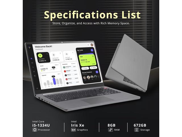 LG Gram 15.6' FHD Business Laptop, Intel Core i5-1334U, 8GB RAM, 672GB Storage(512GB SSD+160GB Docking Station Set), Intel Iris Xe Graphics,...