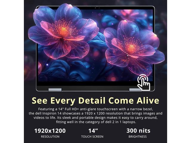 Dell Plus 14' FHD+ 2-in-1 Touchscreen Laptop, Intel Ultra 7 256V, 16GB RAM, 3TB Storage(2TB SSD+1TB Docking Station Set), Copilot, Backlit...