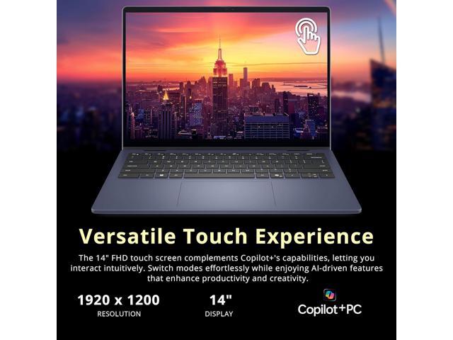 Dell 14' 2K 2-in-1 Touchscreen Laptop, AMD Ryzen AI 7 350, 16GB RAM, 5TB Storage(5TB SSD+1TB Docking Station Set), AMD Radeon Graphics, Backlit...