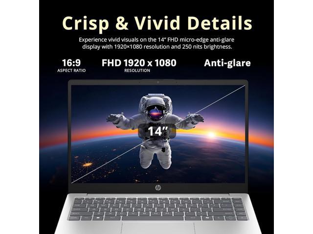 HP 14' FHD Anti-Glare Laptop, Intel Core i5-1334U, 32GB RAM, 2.16TB Storage (2TB SSD+160GB Docking Station Set), Intel Iris Xe Graphics, Full Size...