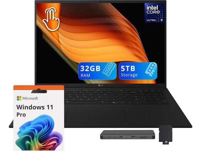 LG Gram 17' WQXGA Touchscreen Laptop, Intel Ultra 9 288V, 32GB RAM, 5TB Storage (4TB SSD+1TB Docking Station), Intel Arc Graphics, Backlit.