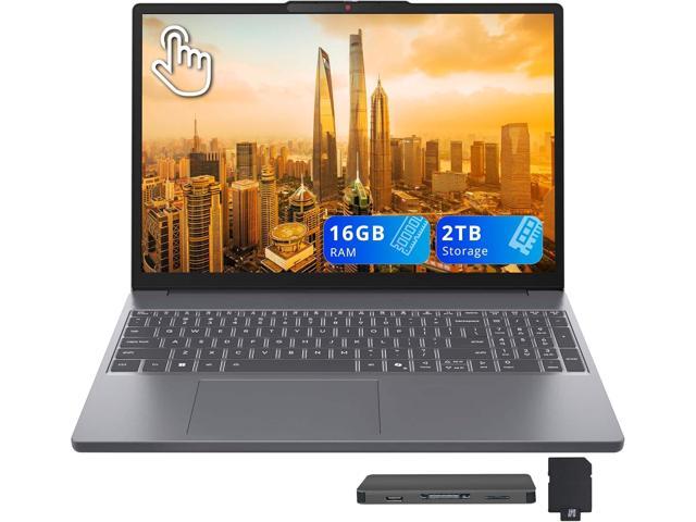 Lenovo IdeaPad Slim 3 15.3' WUXGA Touchscreen Laptop, AMD Ryzen 7 170, 16GB DDR5, 2TB Storage (1TB SSD+1TB Docking Station), AMD Radeon 680M,.
