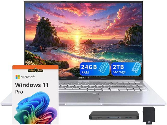 ASUS Vivobook 16' WUXGA Laptop, Intel Core i9-13900H, 24GB RAM, 2TB Storage (1TB SSD+1TB Docking Station Set), Intel Iris Xe Graphics, Backlit.