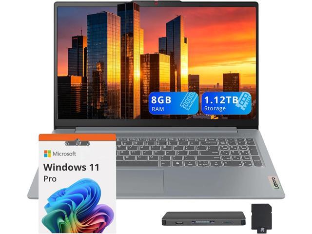 Lenovo IdeaPad Slim 3 15.6' Anti-Glare FHD Laptop, Intel Processor N150, Intel Graphics, 8GB RAM, 1.12TB Storage(128GB UFS+1TB Docking Station...