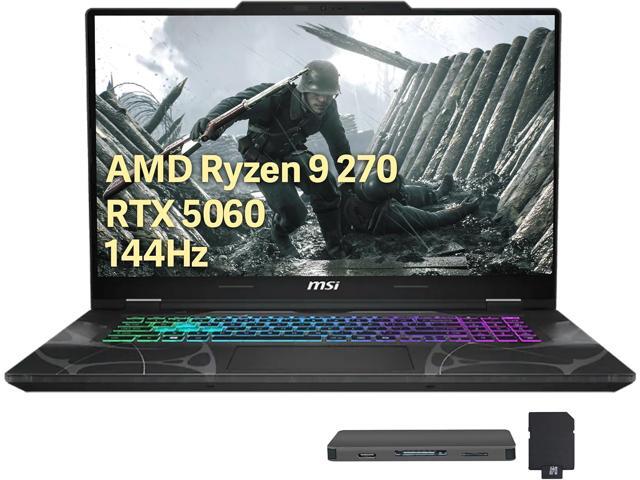 MSI Cyborg A15 AI 15.6 FHD 144Hz Gaming Laptop, AMD Ryzen 9 270, GeForce RTX 5060, 64GB DDR5, 3TB Storage(2TB SSD+1TB Docking), 4-Zone RGB...