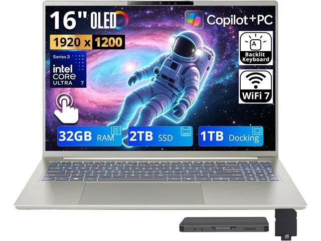 Acer Swift Go 16 AI 16' 2K Touchscreen Laptop, Intel Core Ultra 7 355, 32GB LPDDR5X, 3TB Storage (2TB SSD+1TB Docking Station), Intel Graphics,...