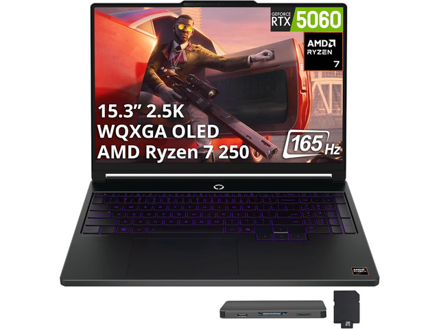 Lenovo Legion 15.3' WQXGA 165Hz Gaming Laptop,AMD Ryzen 7 250,64GB DDR5,2TB…