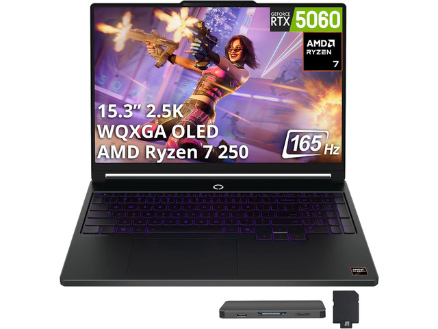 Lenovo Legion 15.3' WQXGA 165Hz Gaming Laptop,AMD Ryzen 7 250,32GB DDR5,1TB…