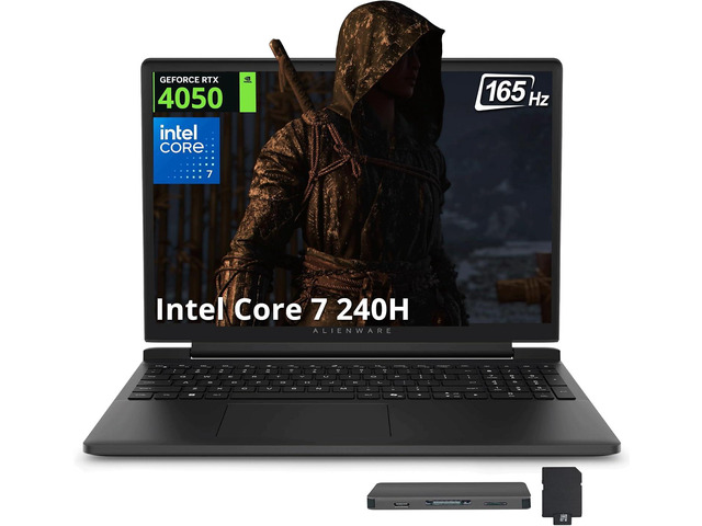 Dell Alienware 15 15.3' WUXGA 165Hz Gaming Laptop, Intel Core 7-240H, NVIDI…