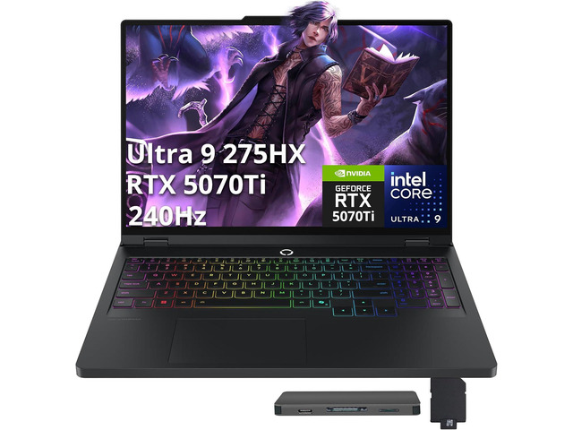 Lenovo Legion Pro 5 16' WQXGA 240Hz Gaming Laptop, Intel Ultra 9 275HX, GeF…