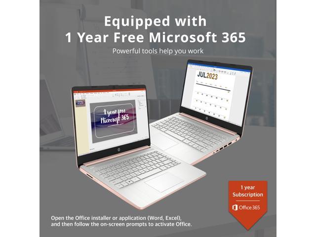 HP Premium 14' Stream HD Laptop, Intel Celeron N4120 CPU, 8GB RAM, 64GB eMMC, Webcam, UHD Graphics, Bluetooth, WiFi, HDMI, 1 Year Office 365, Win...