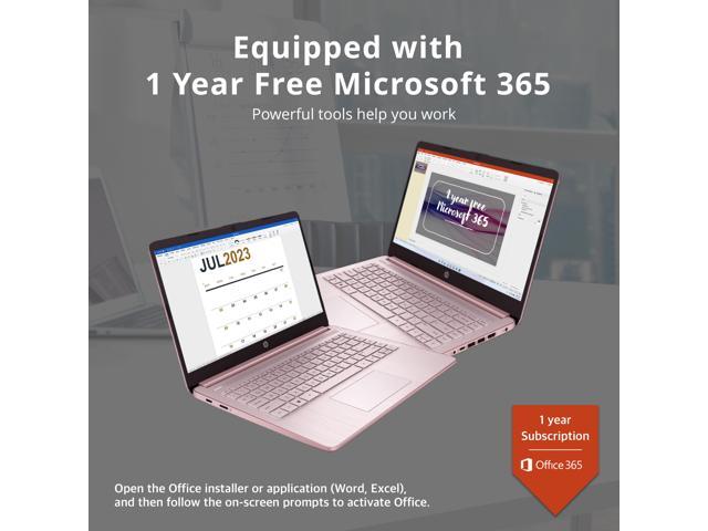 HP Premium 14' Stream HD Laptop, Intel Celeron N4120 CPU, 16GB RAM, 64GB eMMC, Webcam, UHD Graphics, Bluetooth, WiFi, HDMI, 1 Year Office 365, Win...