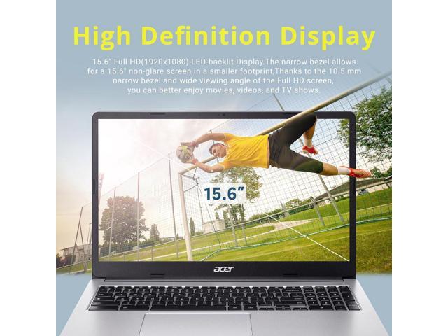Acer Chromebook 315 Laptop Intel Celeron N4500 15.6' Full HD IPS Display Intel UHD Graphics 4GB LPDDR4X 64GB eMMC Chrome OS,Silver