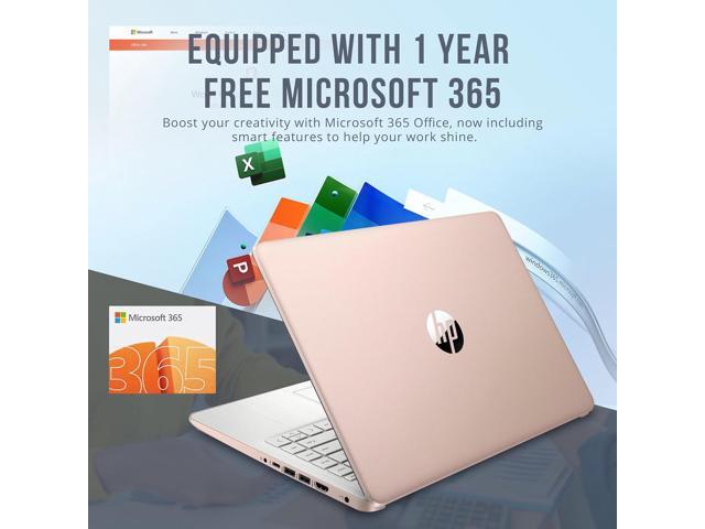 HP Stream 14' HD BrightView Laptop, Intel Celeron N4120, 16GB RAM, 256GB Storage (128GB Emmc+ 128GB USB Card), Intel UHD Graphics, 720p Webcam,...