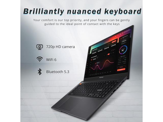 ASUS VivoBook S 15 Slim 15.6' FHD Laptop, AMD Ryzen 5 5600H, 8GB RAM, 512GB SSD, AMD Radeon Graphics, Backlit Keyboard, Webcam, Windows 11 Home,...