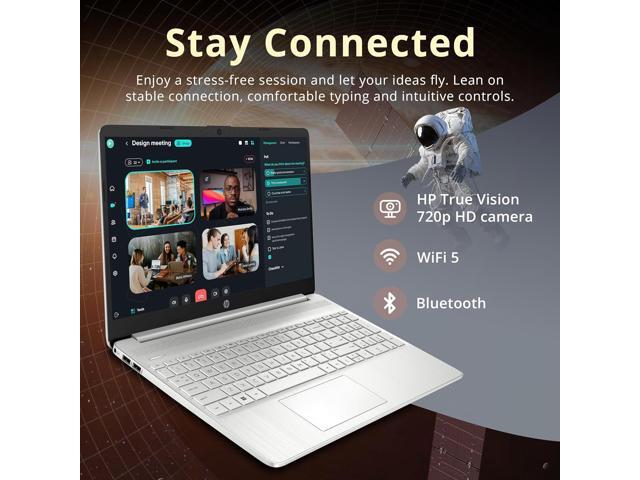 HP 15.6 FHD Laptop Computer, AMD Athlon Silver 3050U, 16GB DDR4 RAM, 256GB SSD, AMD Radeon Graphics, HD Webcam, HDMI, Office 365, Windows 10 S,...
