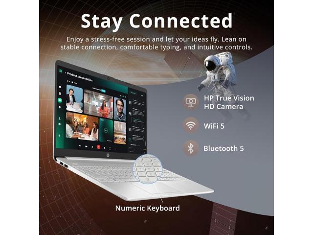 HP 15.6' HD Touchscreen Laptop, Intel i5-1155G7, 12GB RAM, 416GB Storage(256GB SSD + 160GB Docking Station Set), Intel Iris Xe Graphics, HD Webcam,...