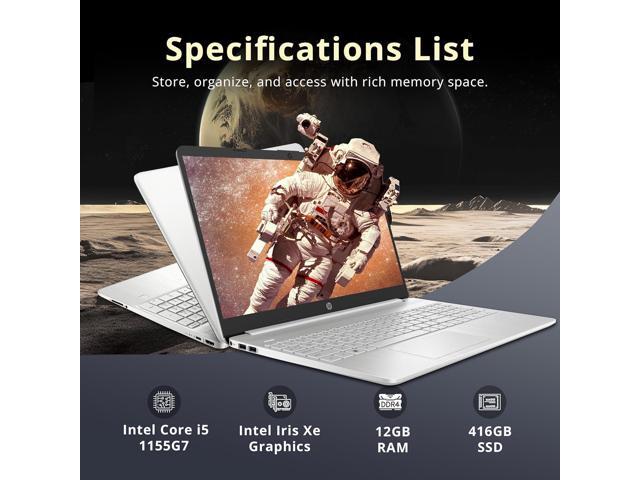 HP 15.6' HD Touchscreen Laptop, Intel i5-1155G7, 12GB RAM, 416GB Storage(256GB SSD + 160GB Docking Station Set), Intel Iris Xe Graphics, HD Webcam,...
