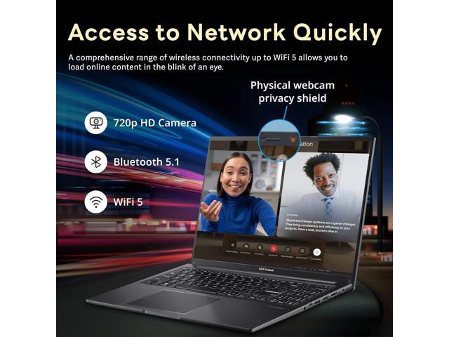 ASUS Vivobook 16' WUXGA Laptop, Intel i7-1355U, 40GB RAM, 2.28TB Storage(2TB SSD+288GB Docking Station Set), Intel Iris Xe Graphics, 720p HD...