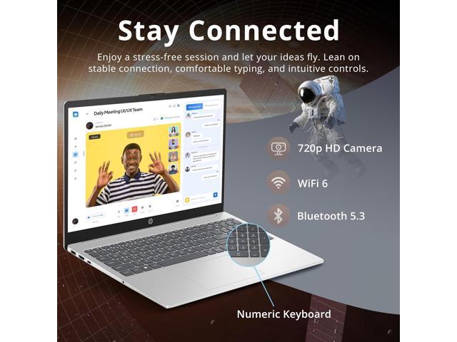 HP Pavilion 15.6' FHD IPS Anti-Glare Laptop, Intel i5-1235U, 32GB RAM, 1.16TB Storage(1TB SSD + 160GB Docking Station Set), Intel Iris Xe Graphics,...