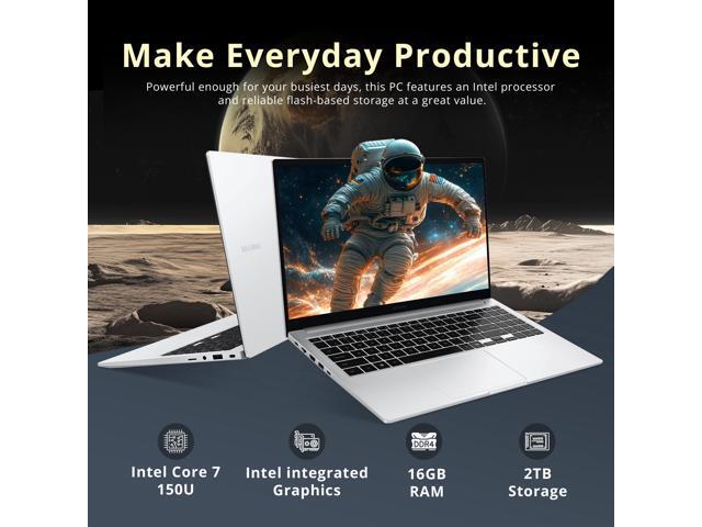 Samsung Galaxy Book4 15.6' FHD Laptop, Intel Core 7 150U Processor, 16GB LPDDR4X, 2TB Storage (1TB SSD+1TB Docking Station Set), Intel Graphics,...