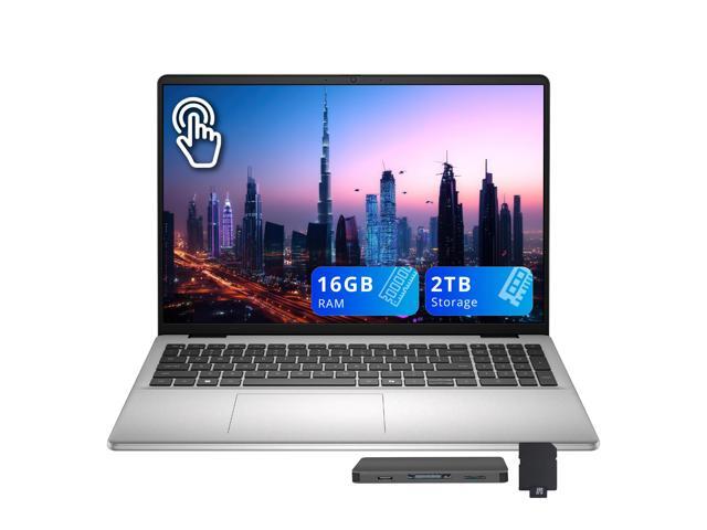 Dell Inspiron 16'' FHD+ Touchscreen Laptop, Intel Core 5 120U, 16GB RAM, 2TB Storage(1TB SSD+1TB Docking Station Set), Intel Graphics, Backlit...