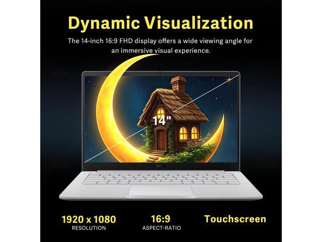 ASUS Chromebook CX 14' FHD Touchscreen Laptop, Intel Celeron N4500, 8GB LPDDR4X, 288GB Storage (128GB eMMC+160GB Docking Station Set), Intel UHD...