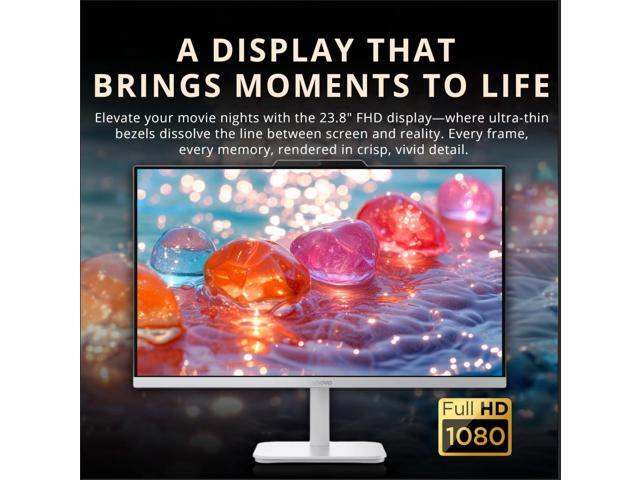 Lenovo A100 23.8' FHD All-in-One Desktop, Intel N100, 32GB RAM, 2TB Storage(1TB SSD+1TB Docking Station), Intel UHD Graphics, HD Webcam, Keyboard &...
