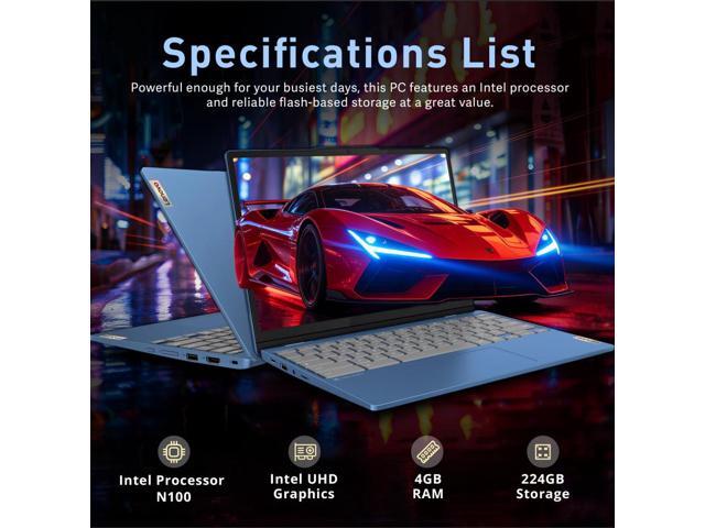 Lenovo IdeaPad 3i 12.2' 2K Touchscreen 2-in-1 Chromebook, Intel N100, 4GB RAM, 224GB Storage(64GB eMMC+160GB Docking Station Set), Intel UHD...