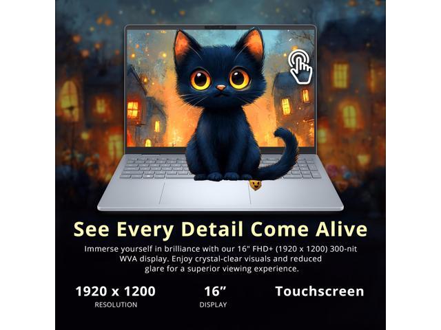 Dell Plus Copilot+ PC 16' 2K Touchscreen Laptop, AMD Ryzen AI 7 350, 32GB RAM, 5TB Storage(4TB SSD+1TB Docking Station Set), AMD Radeon Graphocs,...