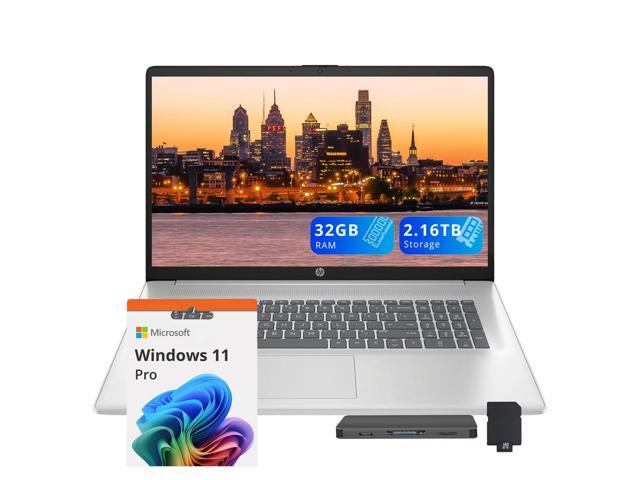 HP 17.3' FHD Business Laptop, Intel Core i5 1334U, 32GB DDR4, 2.16TB Storage (2TB SSD + 160GB Docking Station Set), Intel Iris Xe Graphics, Numeric...