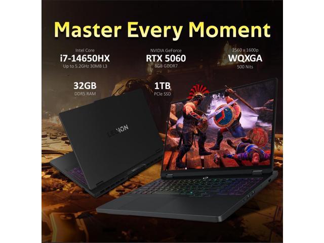 Lenovo Legion Pro 5i 16' WQXGA 240Hz Gaming Laptop, Intel i7-14650HX, 32GB DDR5, 3TB Storage(2TB SSD+1TB Docking Station), GeForce RTX 5060, RGB...