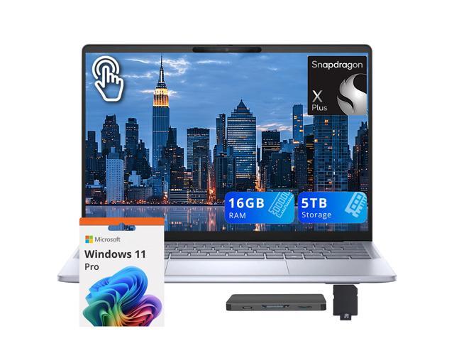 Dell Inspiron 14 Plus 14' 2.5K Touchscreen Laptop, Snapdragon X Plus X1P-64-100, 16GB DDR5, 5TB Storage(4TB SSD+1TB Docking Station), Qualcomm...