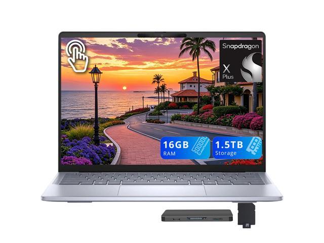 Dell Inspiron 14 Plus 14' 2.5K Touchscreen Laptop, Snapdragon X Plus X1P-64-100, 16GB DDR5, 1.5TB Storage(512GB SSD+1TB Docking Station), Qualcomm...
