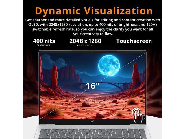 HP OmniBook 7 16' 2K OLED Touchscreen Laptop, Intel Core 9 270H, 64GB DDR5, 3TB Storage(2TB SSD+1TB Docking Station Set), Intel Graphics, Backlit...