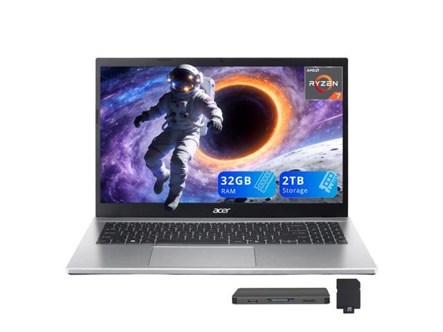 Acer Aspire Go 15 15.6' FHD Laptop, AMD Ryzen 7 7730U, 32GB RAM, 2TB Storage(1TB+1TB Docking Station Set), AMD Radeon Graphics, Numeric Keypad,...