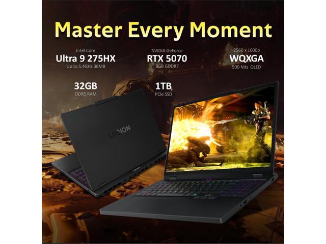 Lenovo Legion 5 15.1' WQXGA OLED 165Hz Gaming Laptop, Intel Core Ultra 9 275HX, 32GB DDR5, 2TB Storage(1TB SSD+1TB Docking Station Set), GeForce...