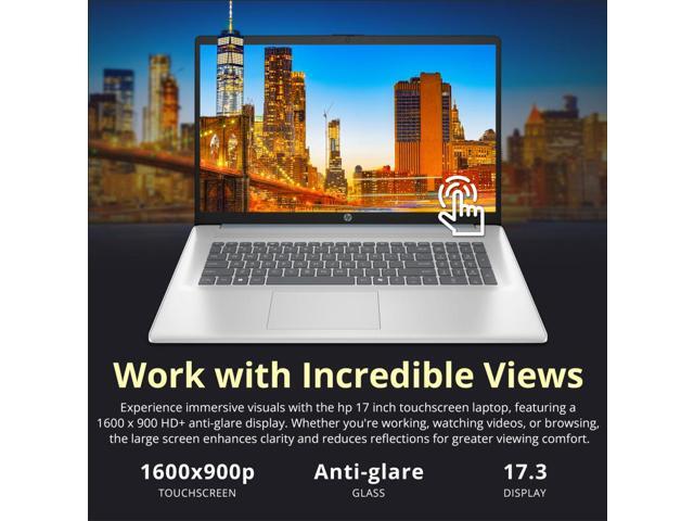 HP 17.3' HD+ Touchscreen Laptop, Intel Ultra 7 255U, 32GB RAM, 3TB Storage (2TB SSD+1TB Docking Station Set), Intel Graphics, Numeric Keypad,...