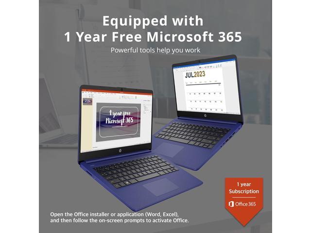 HP Premium 14' Stream HD Laptop, Intel Celeron N4120 CPU, 16GB RAM, 64GB eMMC, Webcam, Intel UHD Graphics, 1 Year Office, Bluetooth, WiFi, HDMI,...