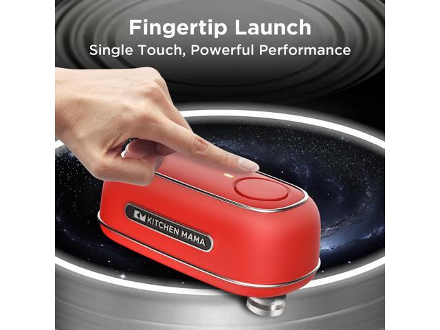 Kitchen Mama Orbit One Rechargeable Can Opener: Hands-Free, USB-C Charging, Auto Shut-Off, Smooth Edge, Professional Blade for Large Cans, with...