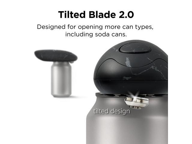 Kitchen Mama Electric Can Opener 2.0: Upgraded Blade Opens Any Can Shape - No Sharp Edge, Food-Safe, Handy with Lid Lift, Battery Operated Handheld...