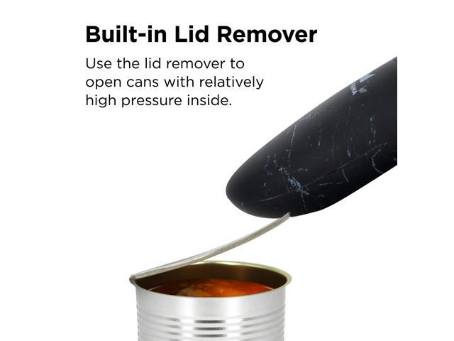 Kitchen Mama Electric Can Opener 2.0: Upgraded Blade Opens Any Can Shape - No Sharp Edge, Food-Safe, Handy with Lid Lift, Battery Operated Handheld...