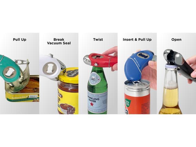 Kitchen Mama Epic One Multifunctional Opener: A Pick Ergonomic Opener- Magnetic Bottle Opener, Beer & Soda Can Opener, Pull Tab Opener, Jar Opener...
