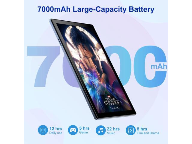 BYYBUO Tablet 10.1 inch Android 12 Tablets, 3GB RAM+32GB ROM, 1920x1200 IPS FHD Display, 7000mAh Battery, 5.0MP+13.0MP Camera, Octa-Core Processor,...