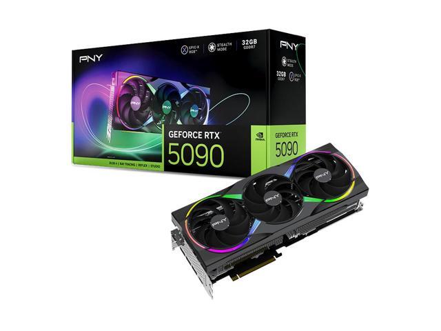 PNY - GeForce RTX 5090 ARGB 32GB OC GDDR7 PCI Express 5.0 Graphics Card with Triple Fan - Black - image 8