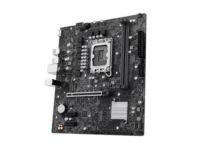 ASUS B860M-E Intel B860 (LGA1851) mATX motherboard, PCIe 4.0, PCIe 5.0 M.2 slots, M.2 WIFI slot, DDR5, Realtek 2.5Gb Ethernet, HDMI, SATA 6 Gbps,...