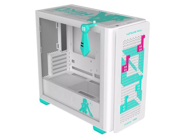ASUS TX Gaming A23 Hatsune Miku Edition Micro ATX Computer Case with Custom Earphone Clip / Supports BTF Motherboards 360mm Water Cooling...